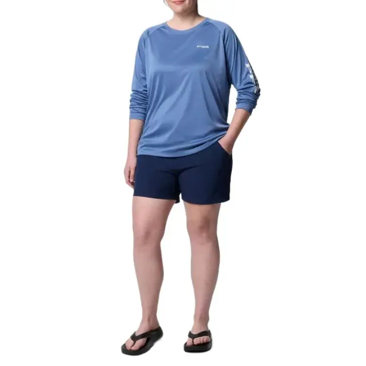 Columbia PFG Coral Point Casual Shorts Women's University Marine Blue-5