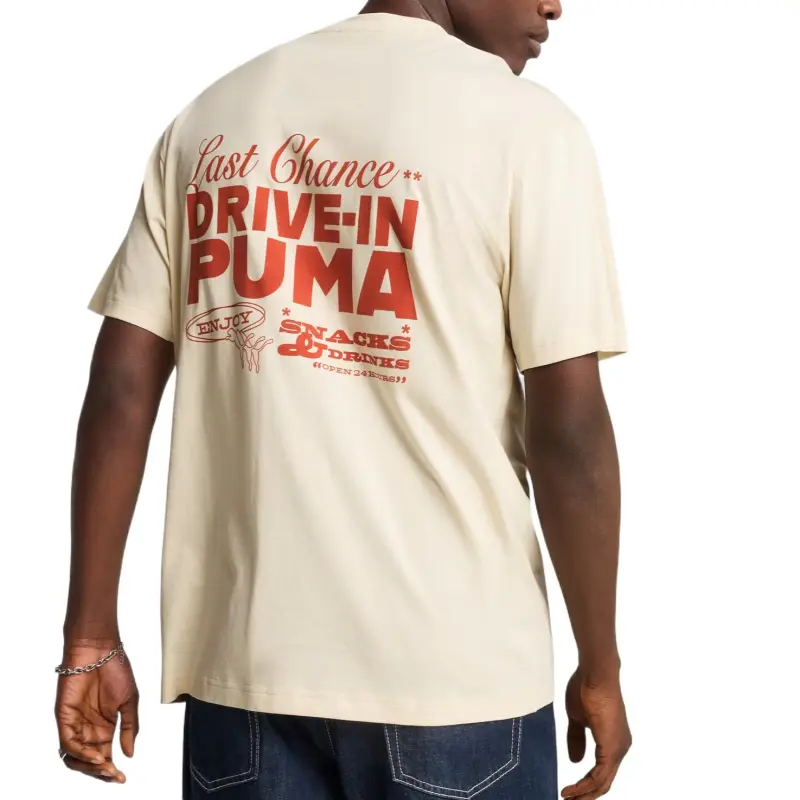 PUMA Drive In T Shirt Men's High Mountain Snow-3