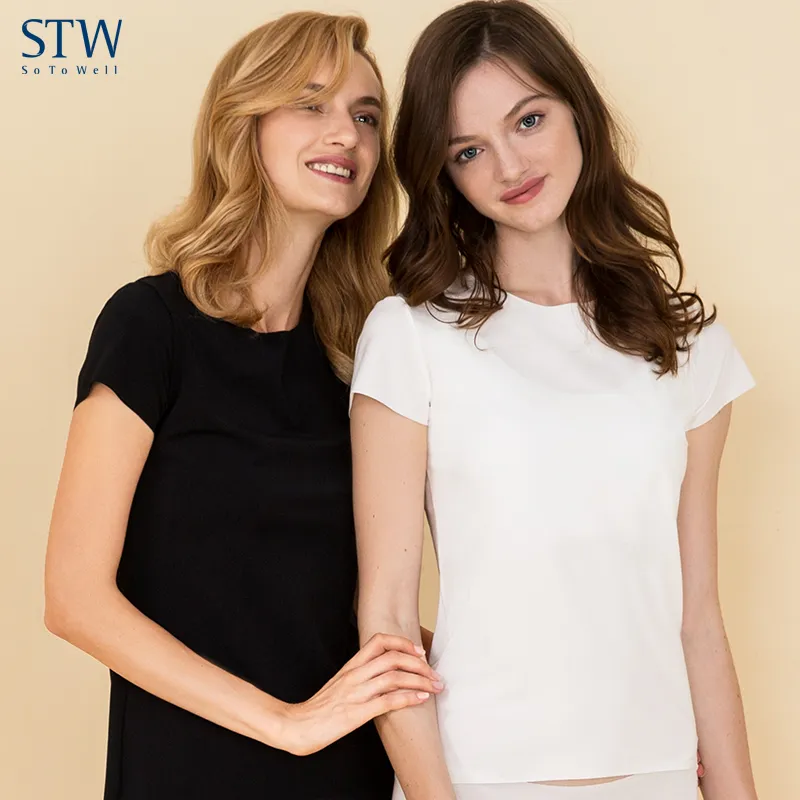 STW．SOTOWELL Spring And Summer Modal Pajama Top Women's-3