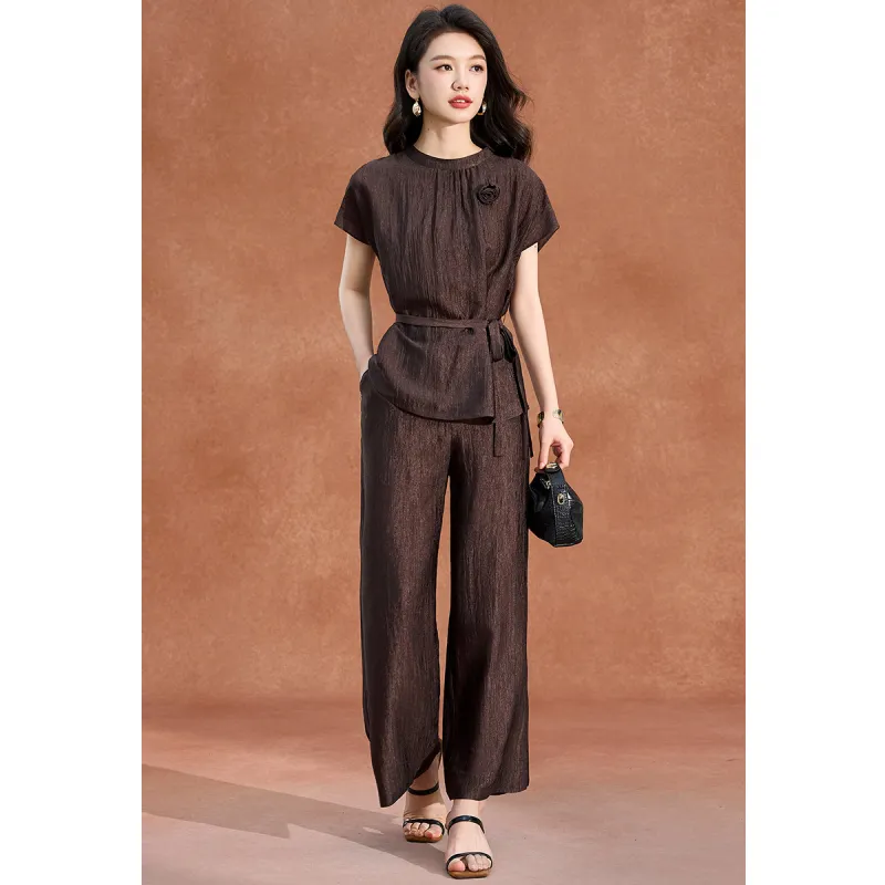 Mylan Casual Suits Women's Coffee-6