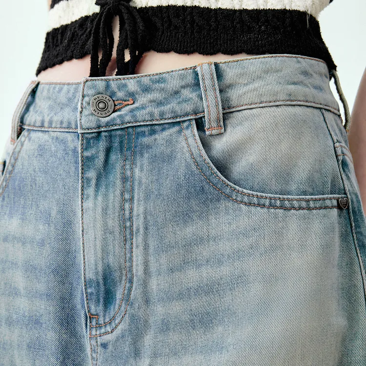 LEDIN Jeans Women's Light Denim Blue-3