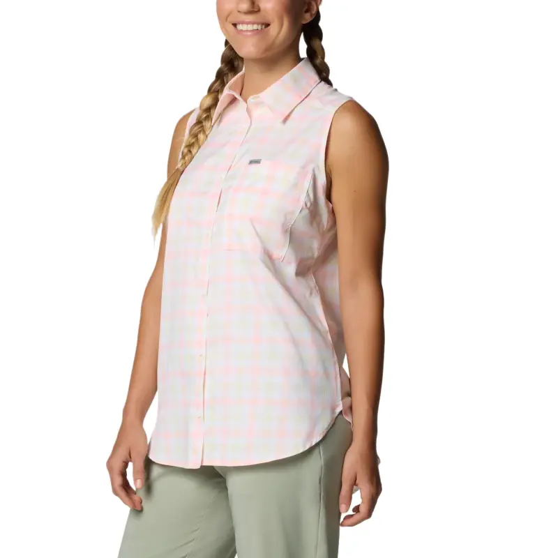 Columbia Anytime Shirt Women's Pink Plaid-2
