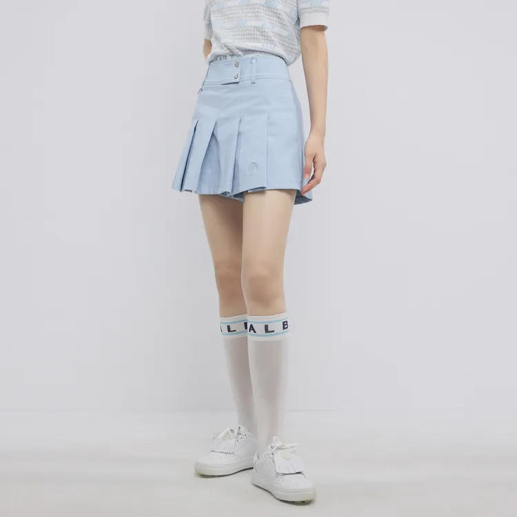 SHUIYUNJIAN Casual Short Skirts Women's Light Blue-3