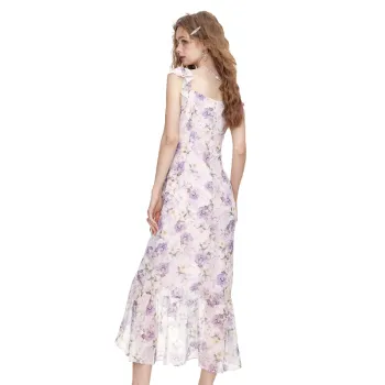 ELF SACK Slip Dress Women's Dreamy Purple