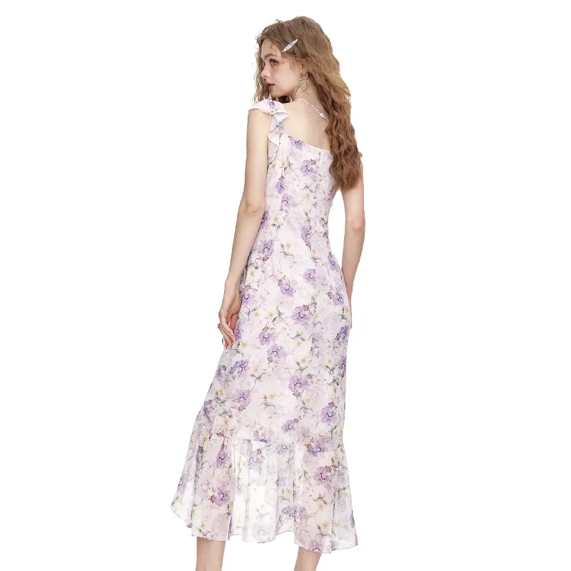 ELF SACK Slip Dress Women's Dreamy Purple-0