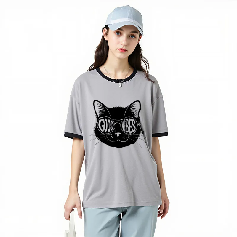 FAIRWHALE Drop Shoulder Sleeve T Shirt Women's-22
