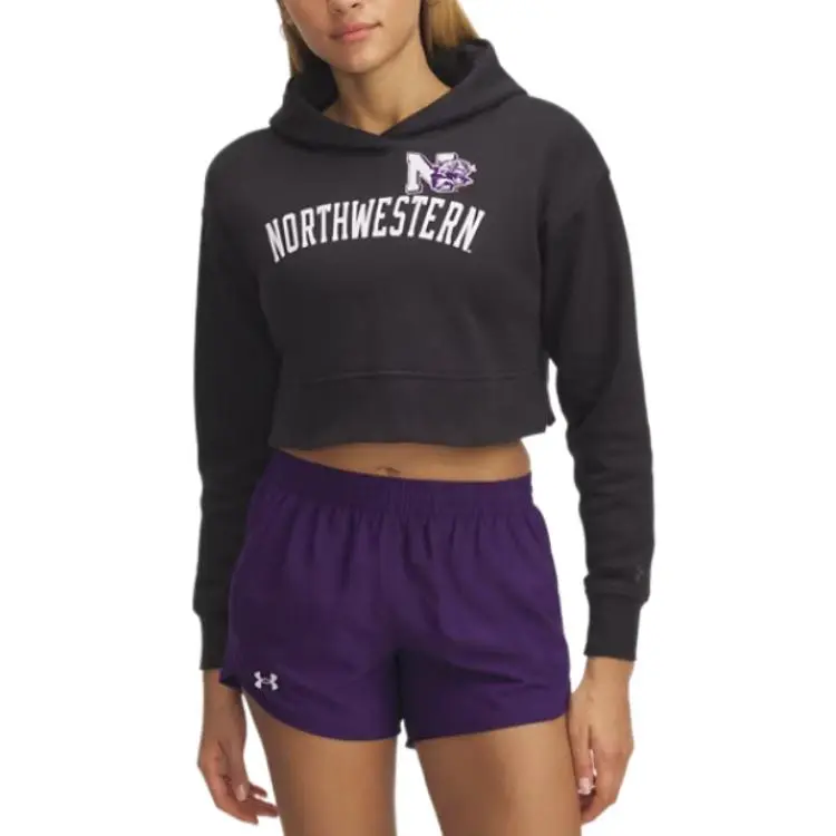 Under Armour Rival FleeceCollegiate Sweatshirt Women's Black-1