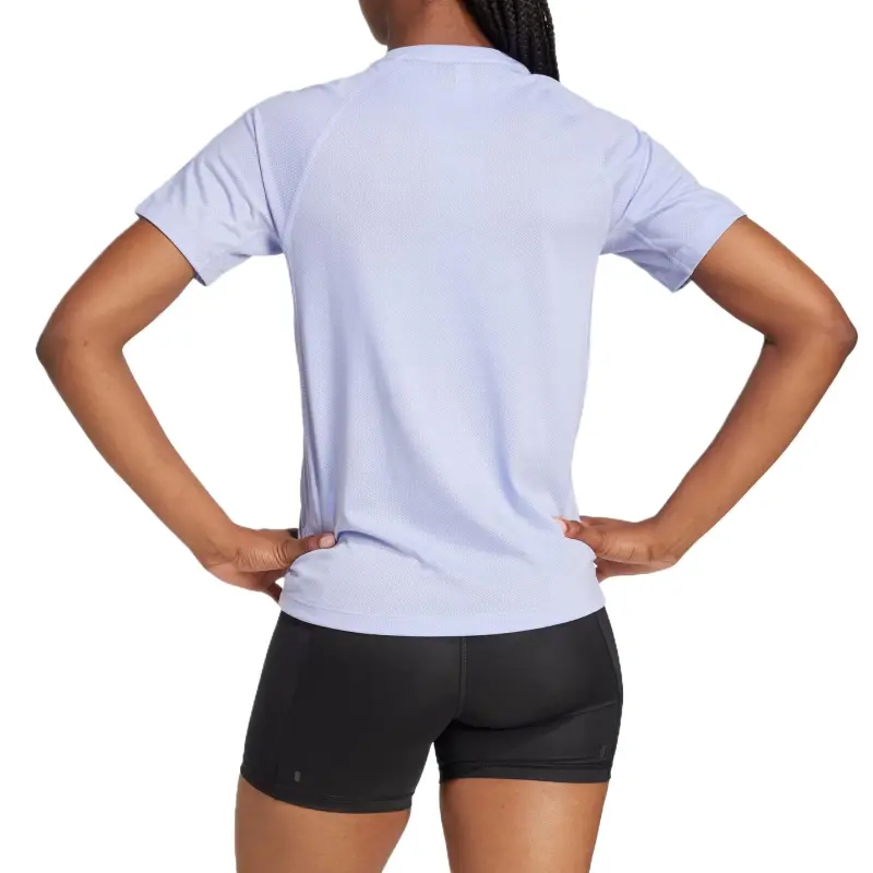 Adidas Own The RunAEROREADY Raglan Sleeve T Shirt Women's Violet-2