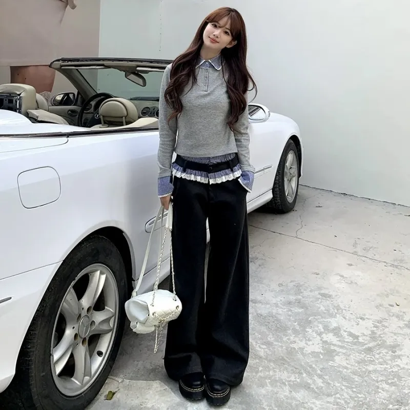 QYPRF Casual Pants Women's Black-5