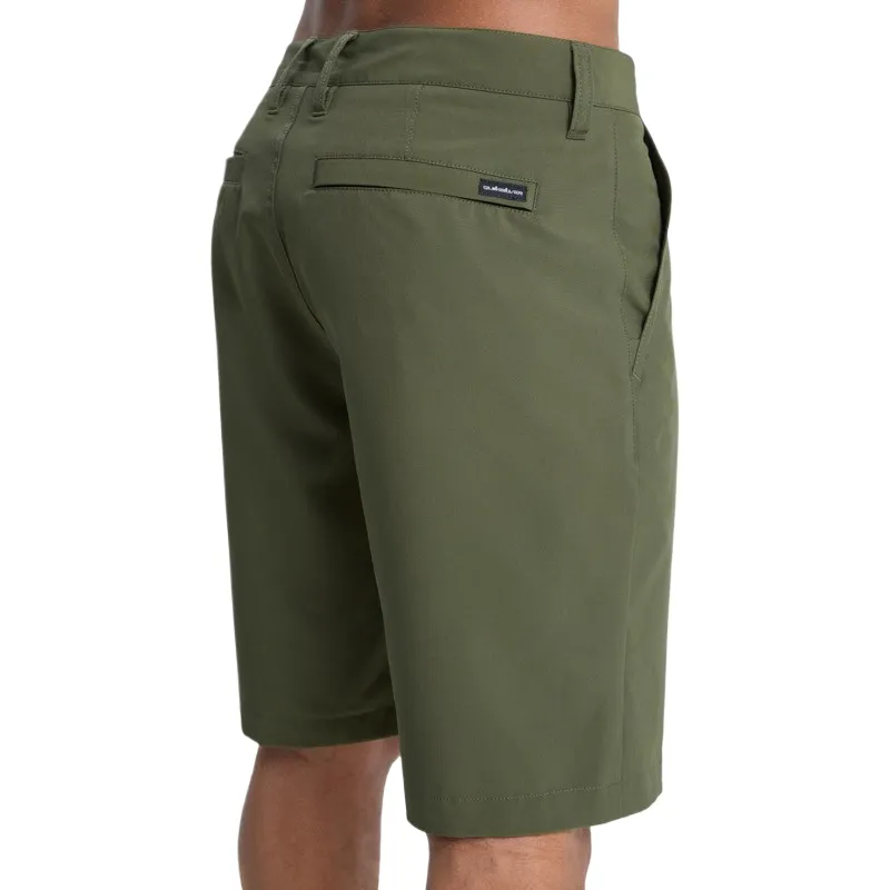 Quiksilver UnionAmph20'Surfsilk Solid Sports Shorts Men's Grass Green-4