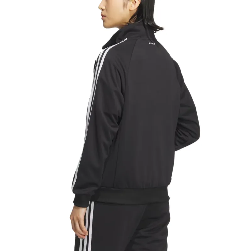 Adidas 3 Stripes Jacket Women's Black White-2
