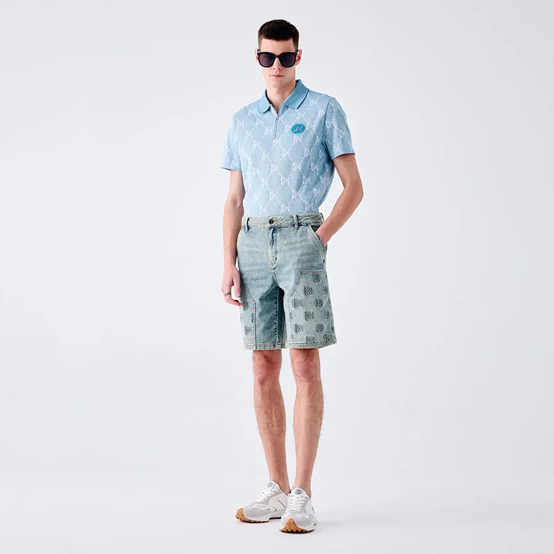 DAVID NAMAN Denim Shorts Men's Denim Blue-5