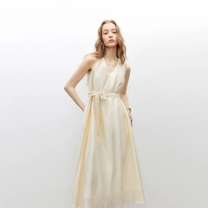 ONLY Sleeveless Dress Women's A01 Vanilla Cream White-4