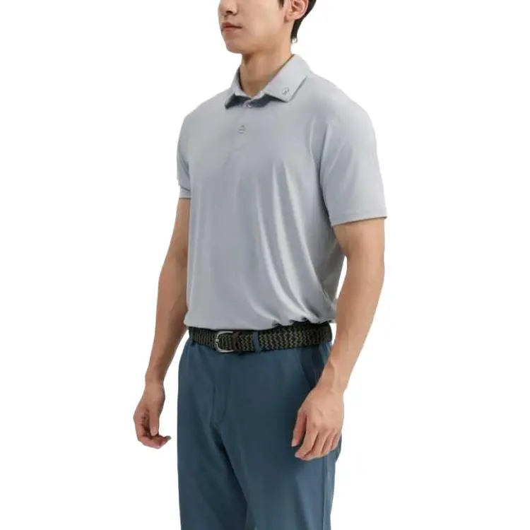 DECATHLON Polo Shirt Men's Silver Gray-2