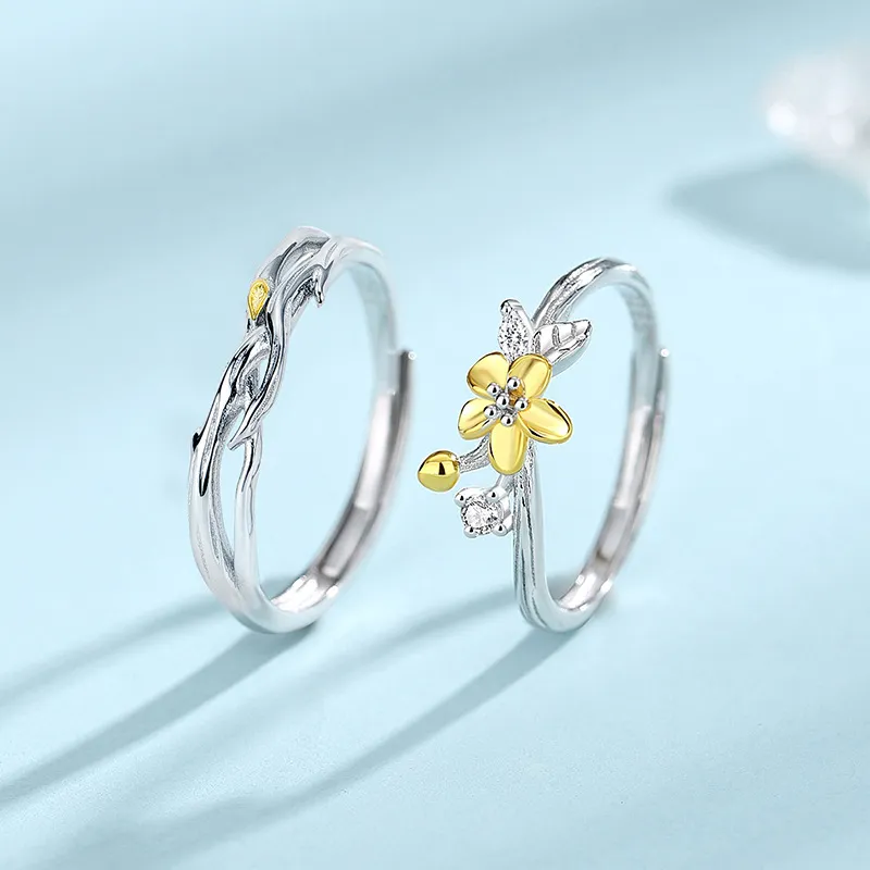 YINGNIXINDONG 925 Sterling Silver Rings Unisex-4