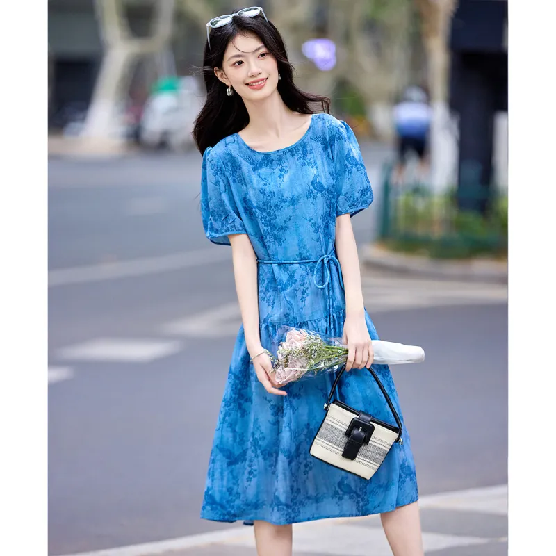 Still Quiet Short Sleeved Dress Women's-5