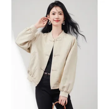 Like The Age Of Water Velvet feel Coat Women's Apricot