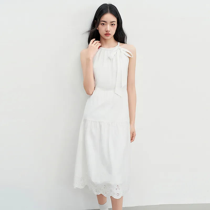 LEDIN Sleeveless Dress Women's Bright White-5