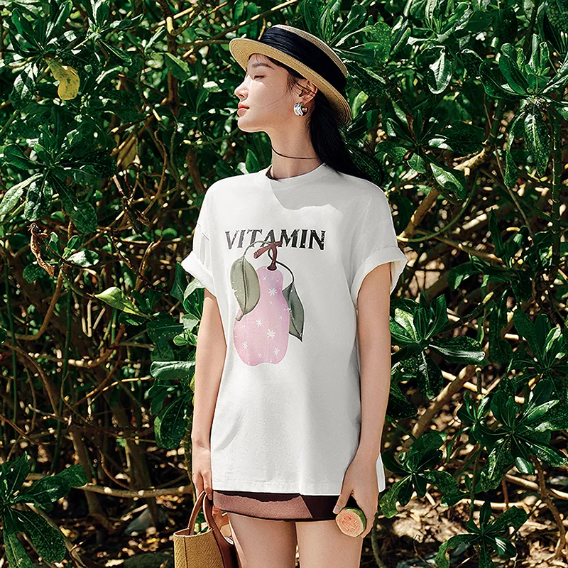 JZ. ANNAKRO Drop Shoulder Sleeve T Shirt Women's Ecru-4