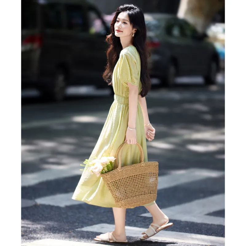 Still Quiet Short Sleeved Dress Women's-3