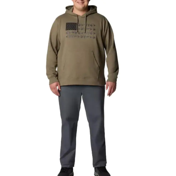 Columbia Men's PHG™ Game Flag II Hoodie - Big Sweatshirt Men's Green-3