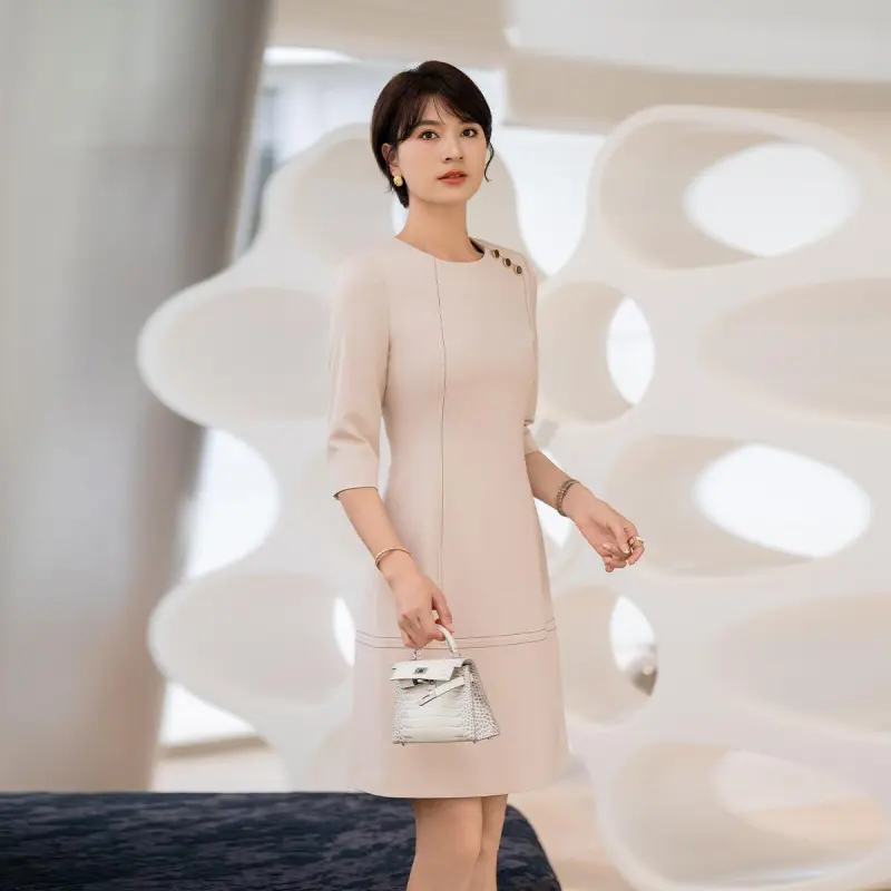 ONE SHALLOW Long Sleeved Dresses Women's Pink-0