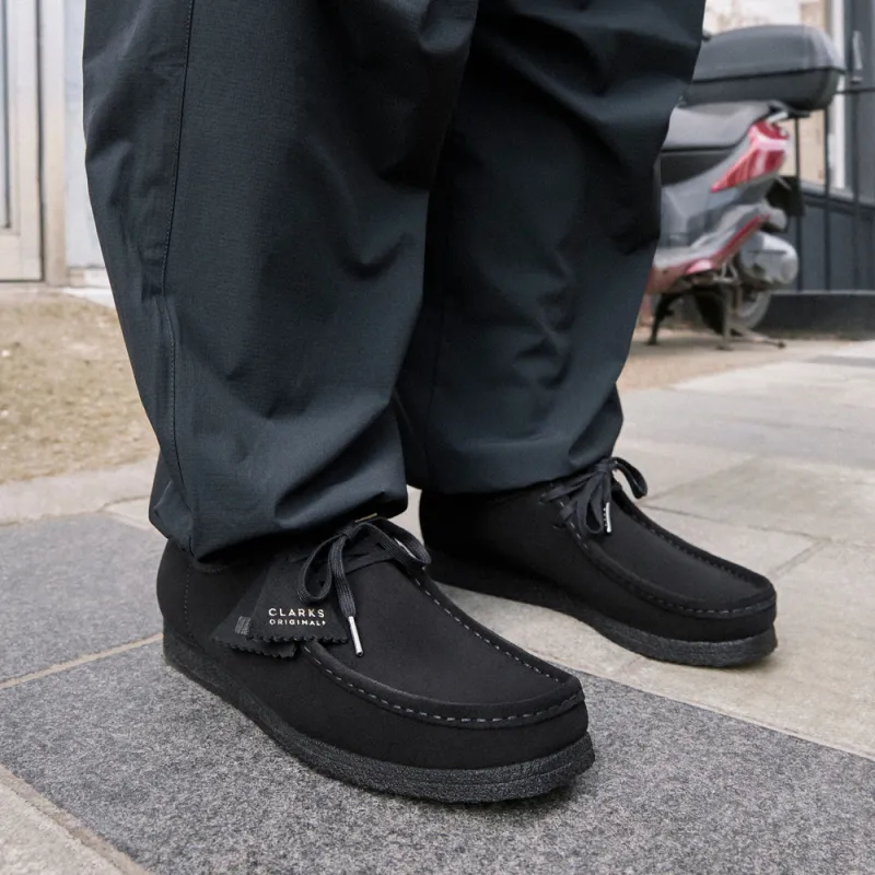 Clarks Wallabee Boots 'Black Suede'-6