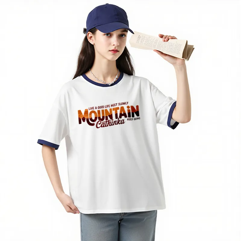 FAIRWHALE Drop Shoulder Sleeve T Shirt Women's-6