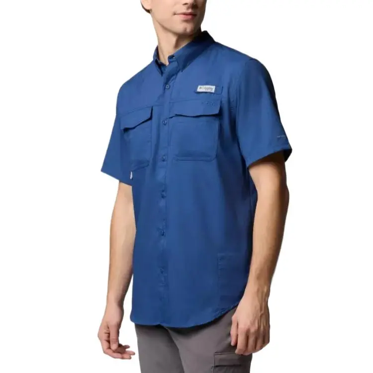 Columbia PFG Blood And Guts 4 Shirt Men's Blue-2