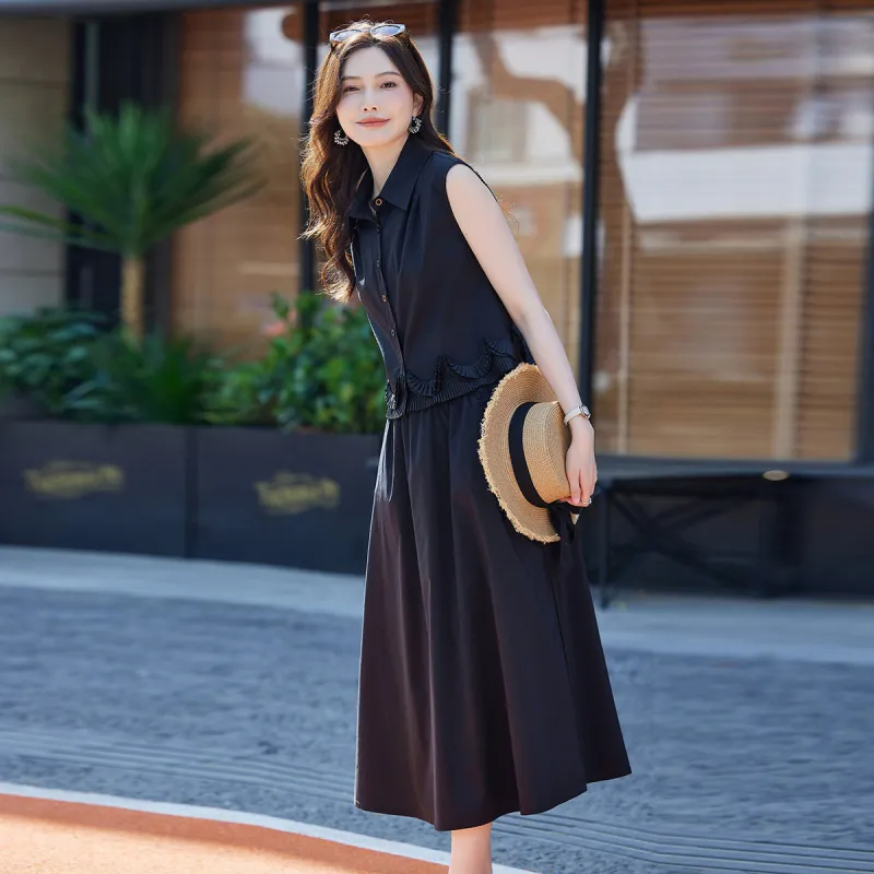 TERRE BLEUE Two Piece Skirt Sets Women's-3