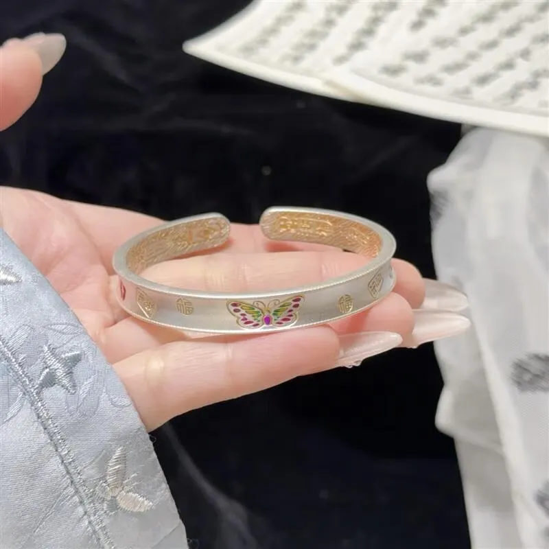 FUYUFU 999 Fine Silver Bangles Women's-2
