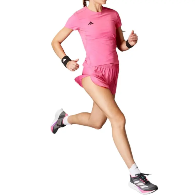 Adidas Adizero Regular T Shirt Women's Clear Pink-3