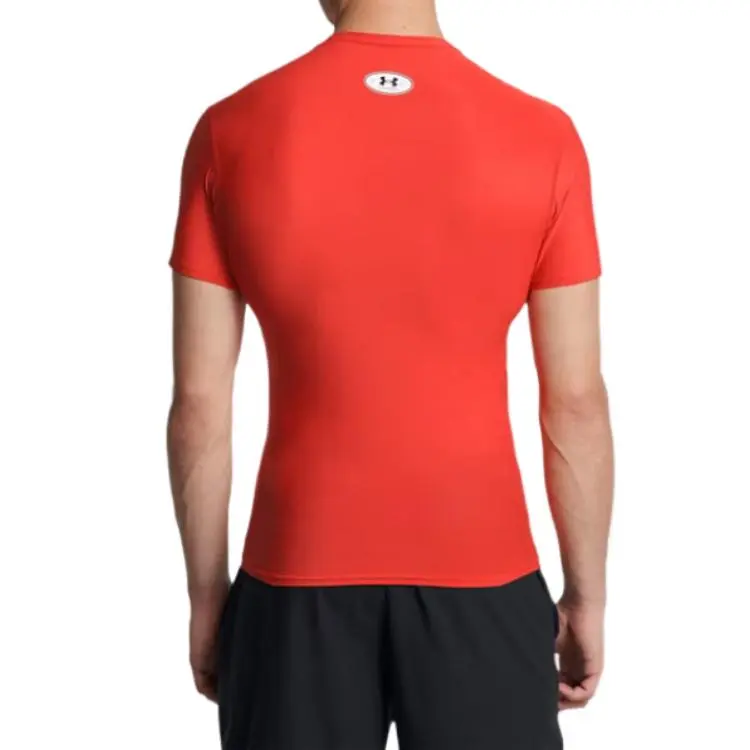 Under Armour HeatGear OG Compression T Shirt Men's Orange-3
