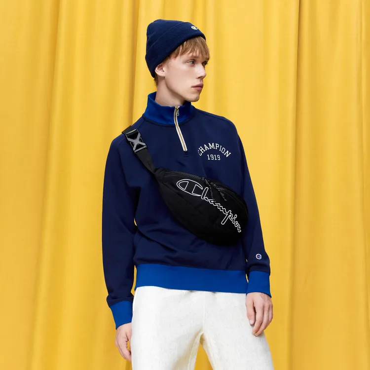 Champion Sweatshirts Unisex Navy Blue-2