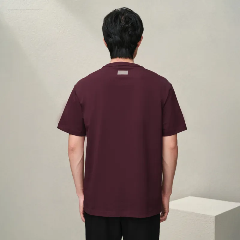 HLA T Shirts Men Dark Red BP-2