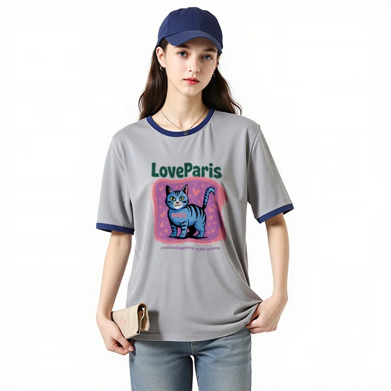 FAIRWHALE Drop Shoulder Sleeve T Shirt Women's-26