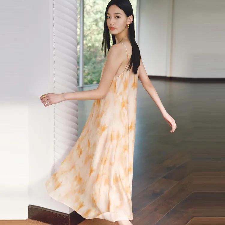PEACEBIRD Long Sleeved Dress Women's Orange-4