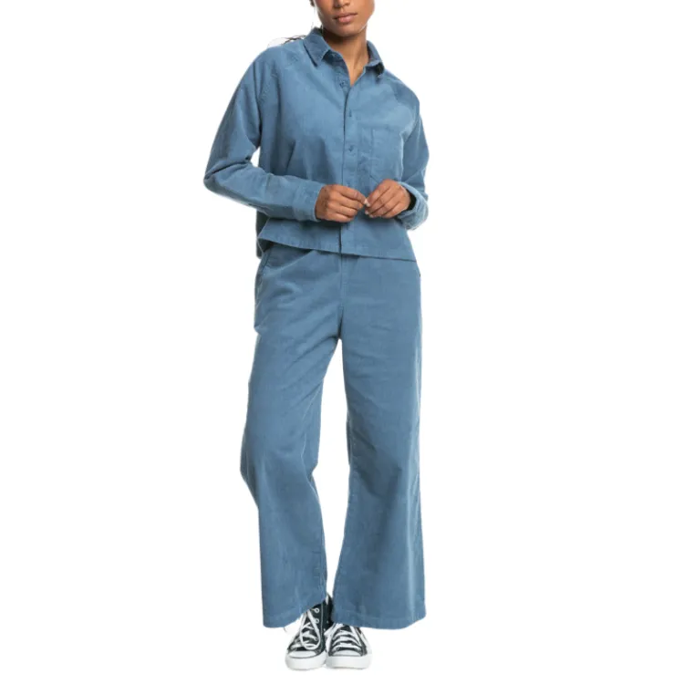 Quiksilver UNI Corduroy Pant For Women's Casual Pants Women's Blue-3