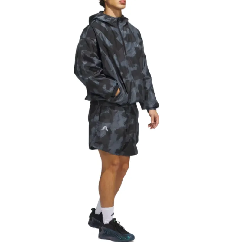 Adidas Free Shipping With AdiClub Anthony Edwards Camo Allover Print Shorts-4