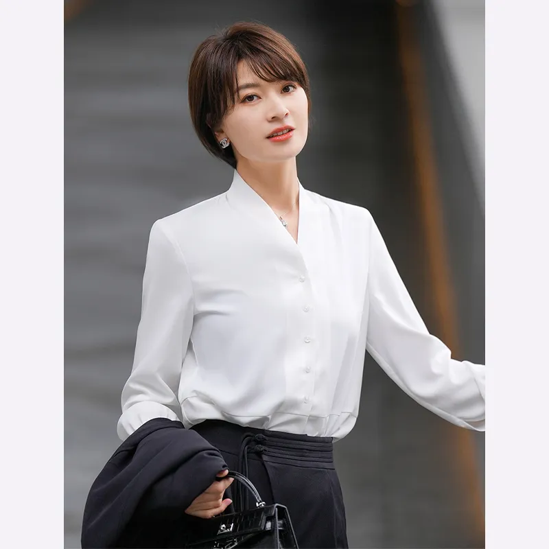 ONE SHALLOW Shirt Women's White-3