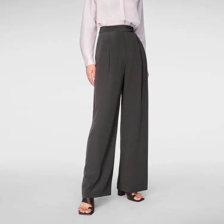 OVV Casual Pants Women's Coffee Solid Color 11-2