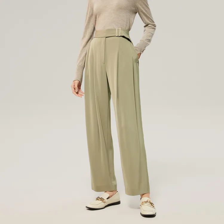 OVV Suit Trousers Women's Light Green B5-3