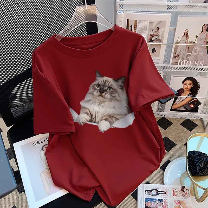 FAIRWHALE Drop Shoulder Sleeve T Shirt Women's-8