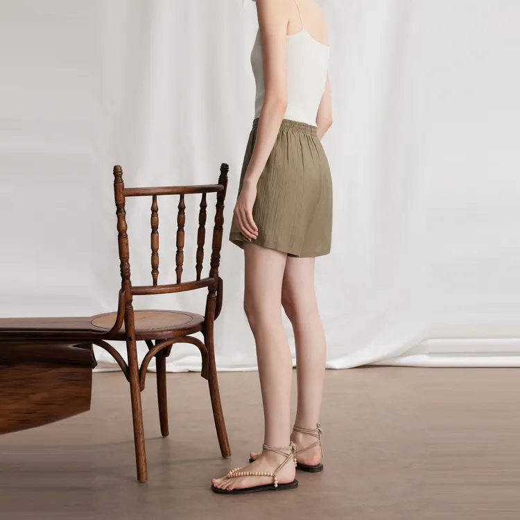 ELLE Casual Shorts Women's Coffee-5