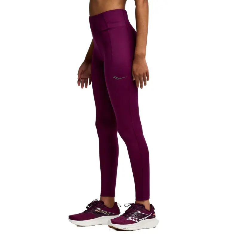 Saucony Fortify Crop Tight Athletic Trousers Women's Eggplant-2