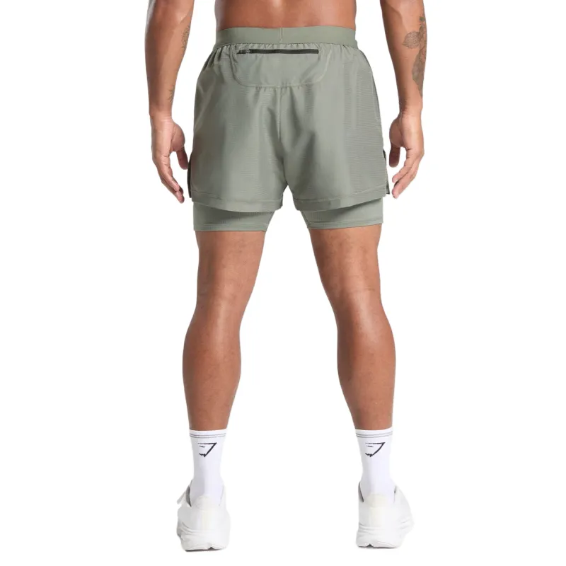 GYMSHARK Running 2 In 1 Shorts Sports Shorts Men's-6