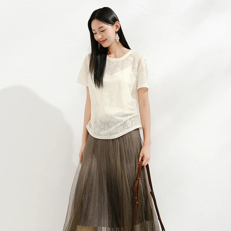 JZ. ANNAKRO Set in Sleeve T Shirt Women's-4
