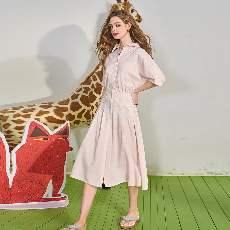 ELF SACK Short Sleeved Dresses Women's-13