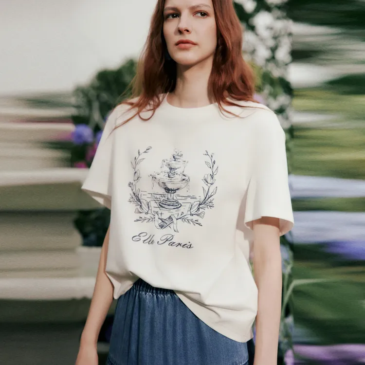 ELLE T Shirts Women's-5