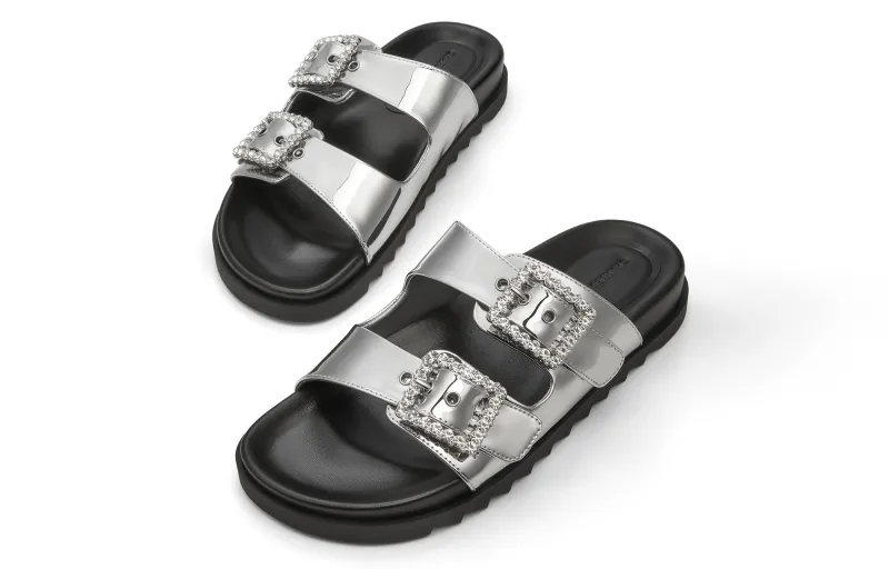 CHARLES&KEITH Composite Sole Slide Slippers 2cm Women's-2